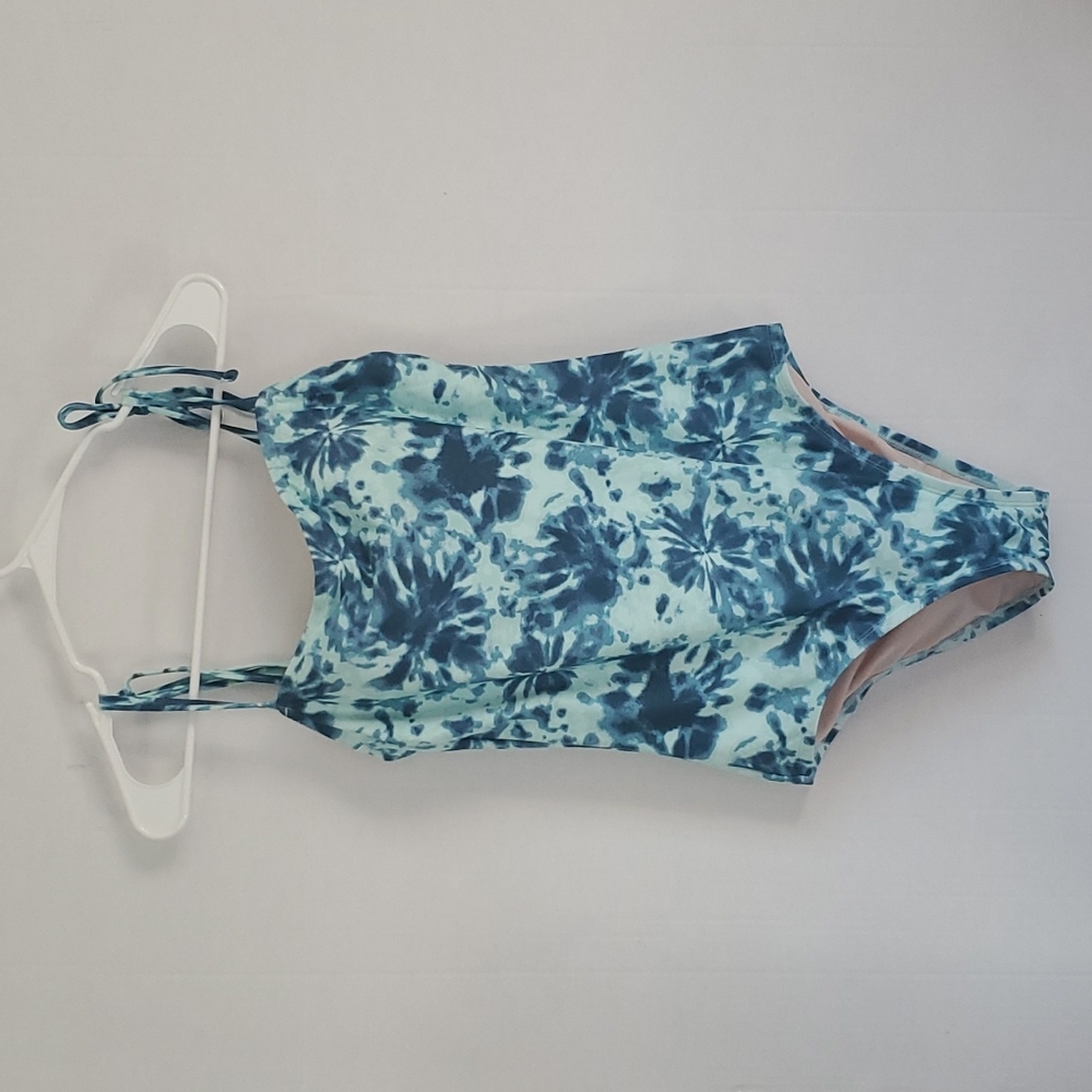 Kona Sol one piece bathing suit with tie shoulders size Medium